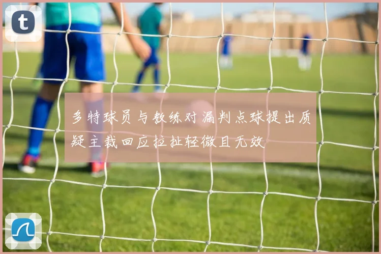 多特球员与教练对漏判点球提出质疑主裁回应拉扯轻微且无效